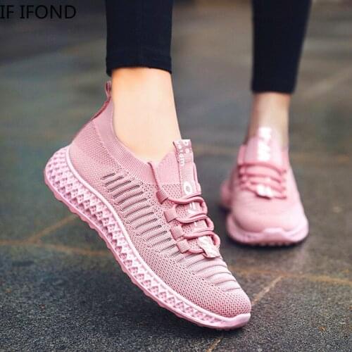IF IFOND Hot Sale Light Running Shoes Comfortable Casual Womens Sneaker Breathable Non-slip Outdoor Walking Ladies Sport Shoes