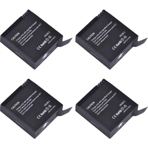 PowerTrust 4Pcs 3.8V 1000mAh Original SJCAM SJ7 Star Li-ion Battery for sjcam SJ7 Action Camera