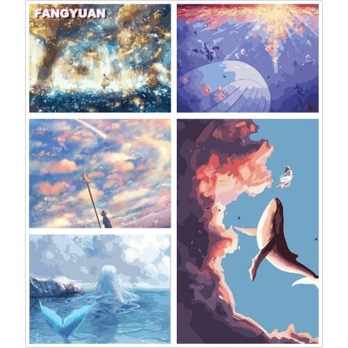 Seascape Figure 5D Diy Diamond Painting Accessories Sea-Maid Whale Diamond Embroidery Mosaic Cross Stitch Kit Home Decoration