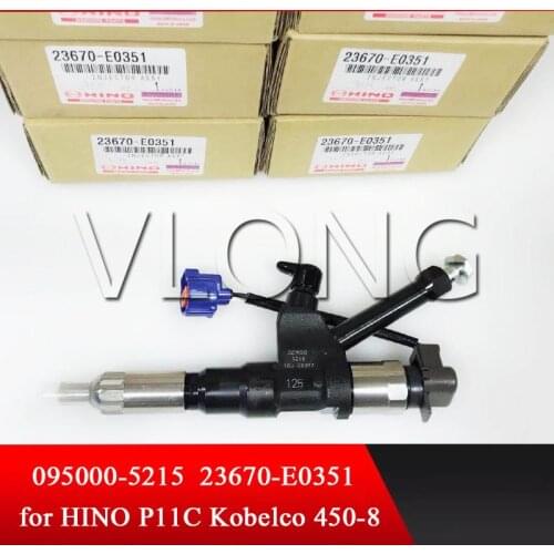 Genuine and brand new common rail injector 095000-5210 095000-5211 for P11C / Shibori 325 PS / Kamisu SK 450 23670-E0351