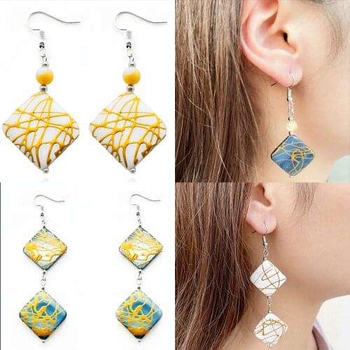 Earings Fashion Jewelry 2021 Korean Fashion Shell Drop Earrings for Women Bohemian Party New Earrings Jewelry Gifts Wholesale