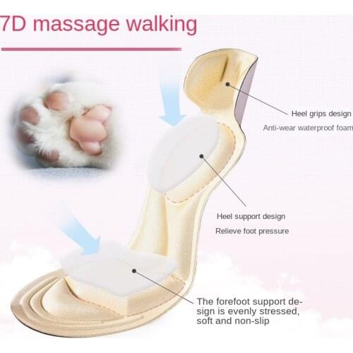 High-heeled insoles, womens soft sole, comfortable heels, big heels, anti-falling heels, anti-pain, super soft