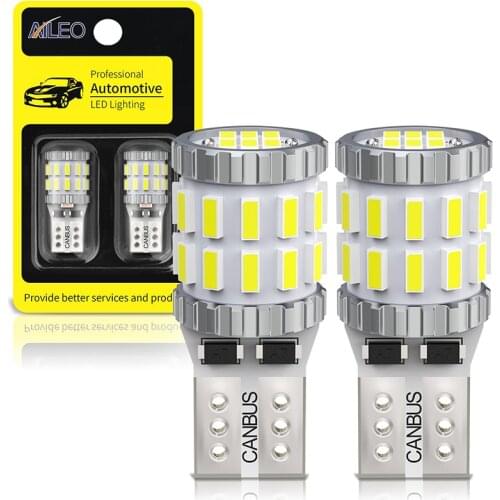 AILEO 2pcs W5W T10 LED Bulbs Canbus For Car Parking Position Lights Interior Light For BMW VW Mercedes Audi A3 A6 A4 BMW E60 E90