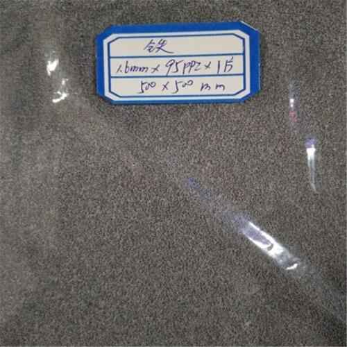 High-purity porous foam iron foam metal foam iron experimental material battery material foam iron sheet