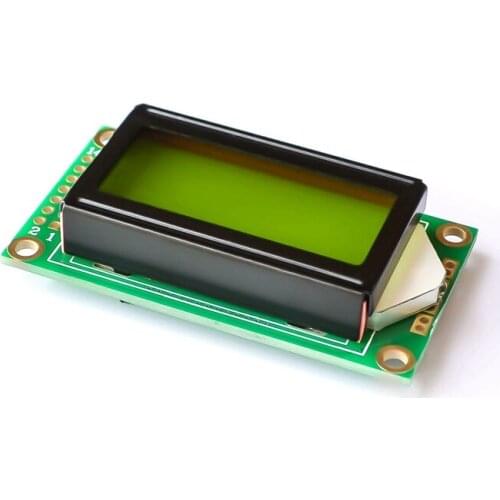 10pcs 8 x 2 LCD Module 0802 Character Display Screen blue/yellow green