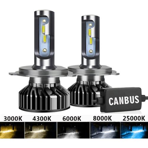 2Pcs LED H7 20000LM 4300K 6000K 8000K 3000K HB3 HB4 9005 9006 H3 H1 H8 H4 H11 H9 H13 Turbo Canbus Led Car Headlight CSP CHIP