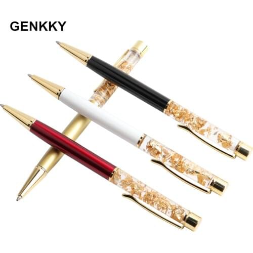 3PCS Pen Crystal Gradient Ballpoint Pens Exquisite Creative Luxury High-quality Gold Foil Ballpoint Pens Gift Student Supplies