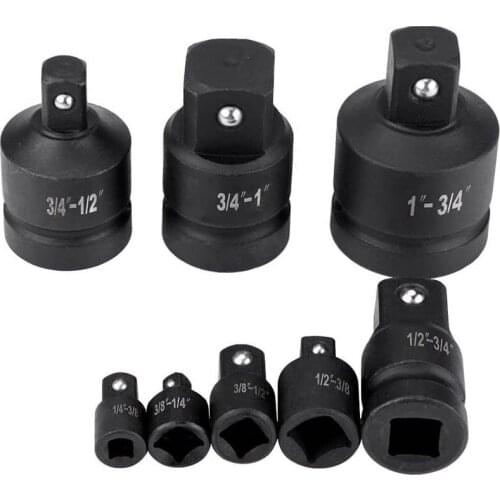 8pc Impact Socket Adaptor Set Reducer Convertor Apaptors 1/4" 3/8" 1/2" 3/4" 1"