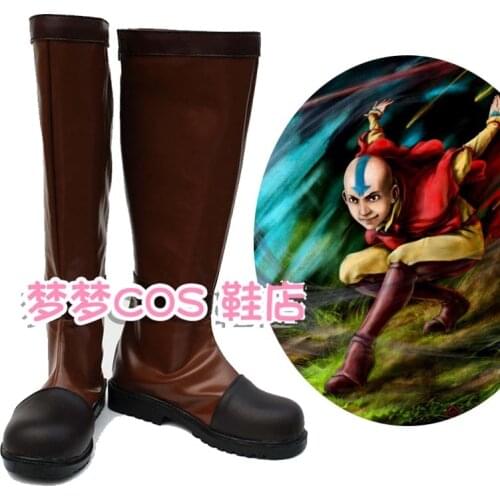Anime Avatar: The Last Airbender Avatar Aang Cosplay boots shoes custom-made For Halloween Carnival Party