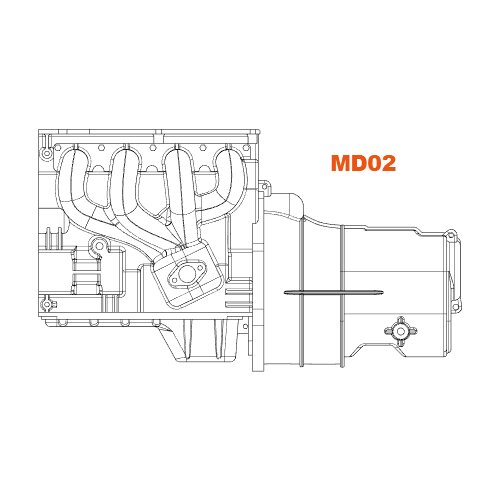Capo SIXER 1:6 Jimny Samurai 15828MD02 Left gear box cover RC Crawler option upgrade parts