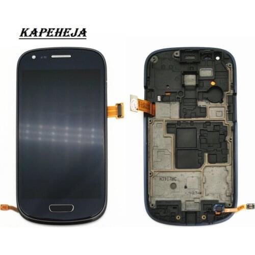 Super AMOLED LCD Display For Samsung Galaxy S3 mini I8190 I8195 I8200 LCD Display Touch Screen Digitizer Assembly with Frame