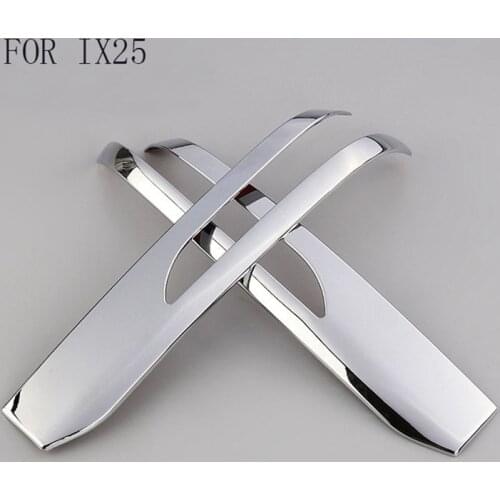 CHROME ABS For Hyundai Creta IX25 2015 2016 2017 ABS Chrome Rear View cover RearView Mirror Trim Wing Decoration Accessories