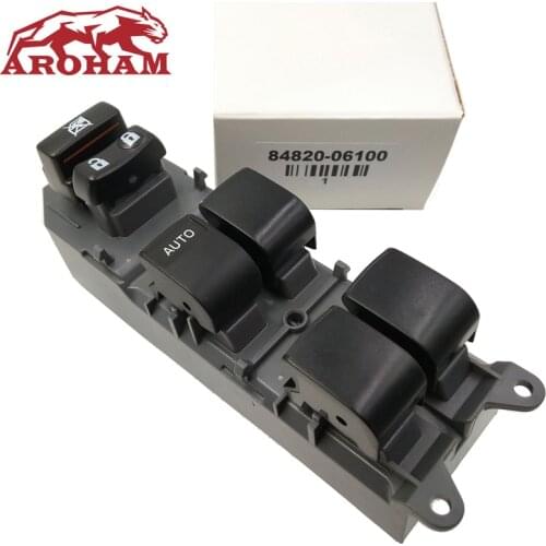 100% Work NEW 84820-06100 Master Power Left Window Switch Button For Toyota RAV4 Camry Corolla Auris Urban Cruiser