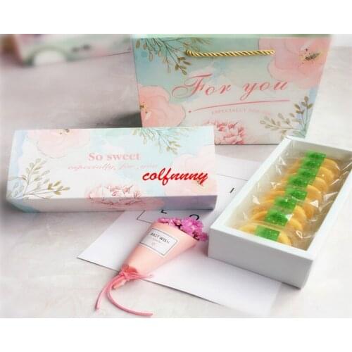 300pcs Big Gift box Wedding Gift Box for Guest Food Carton Paper Box Mooncake Cookie Chocolate Cake Packaging Boxes F052303