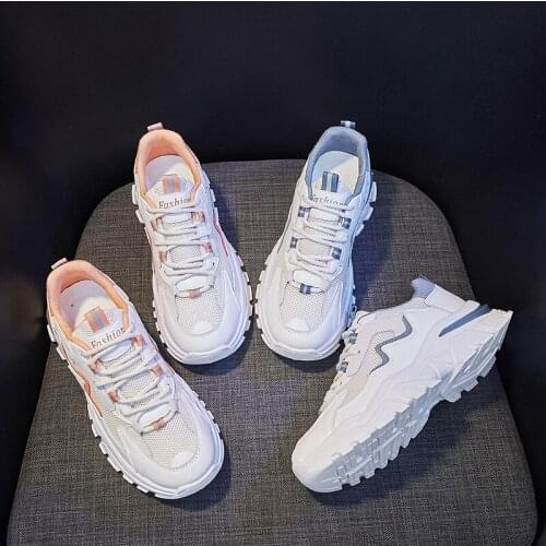 Spring Autumn New Shoes Woman 2021 Designer Brand Luxury Women Shoes Lace Up Non Slip Sole Walking Shoes Sneakers Women