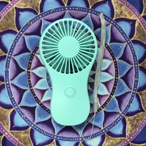 Lightweight Travel Fan Mini Pocket Fan Powered By Battery For Cooling Ventilation 2 Speed Setting Fan Lanyard