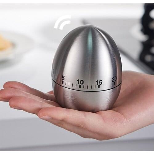 Creative Kitchen Mechanical Timer 60 Minutes Baking Cooking Kitchen Clock Without Battery Drive Apple-shaped Metal Timer