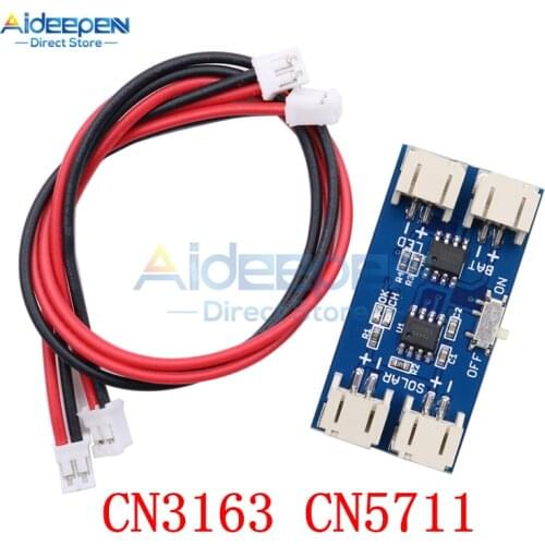 Mini Solar Lipo Charger CN3163 CN5711 Solar Panel Regulator Controller Input Voltage 4.4V-6V to 4.2V Solar Panel Input 0.99A