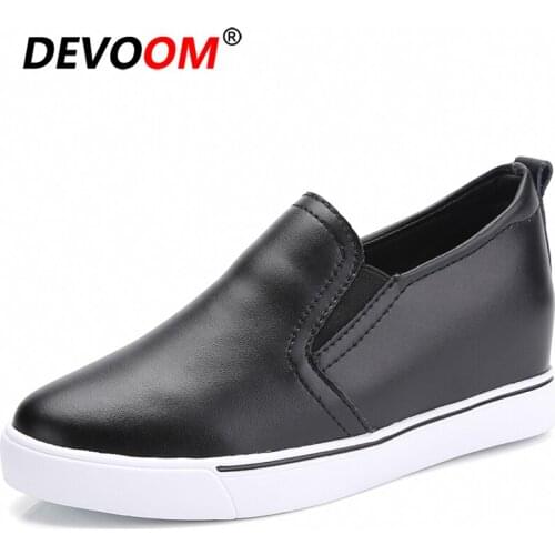 2019 Black Shoes Woman Leather Women Flats Mocassins Femmes Chaussures Women Shoes Flat Womens Loafers Shoes Luxury Brand #34-40