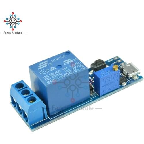 5V -30V Delay relay Timer control module Trigger delay switch Micro USB Power