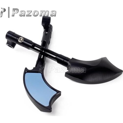 Motorbike Street Bike CNC AXE Rearview Mirror 8mm 10mm Side Mirrors for Honda Yamaha Suzuki Kawasaki Chopper Cruiser