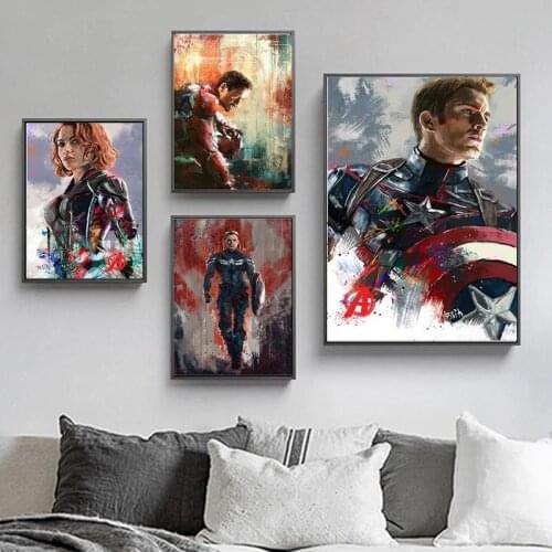 5D DIY Diamond Painting Set Marvel Superhero Captain America Anime Picture of Rhinestones Home Decor Cross Stitch Kit Embroidery