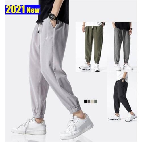 2021 New Trendy Men Jogging Pants Spring Casual Harem Pants Outdoor Sport Loose Jogger Trousers Hip Hop Comfort Pantalons
