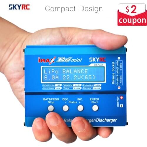Original SKYRC IMAX B6 mini 60W Balance Charger Discharger for RC Helicopter nimh nicd Aircraft Intelligent Battery Charger