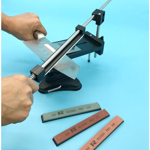RUIXIN Professional Kitchen Knife Sharpener Whetstone Updated Multifunction Fixed Angle Sharpening System Apex Edge Honing Tools