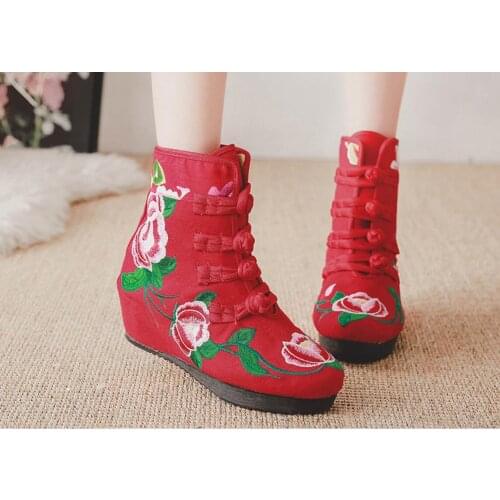 Luxury Designer 2021 winter boots women snow shoes flat Casual Winter Shoes Ankle Boots Women Embroidered Martin Boots autumn