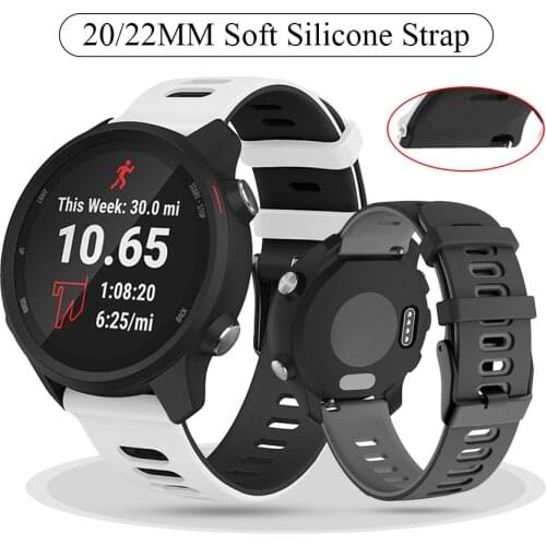 22mm 20mm Silicone Band for Galaxy Watch 3 45mm Sports Strap For Samsung Gear S3 Frontier/Classic active 2 Huawei Watch GT2 46mm