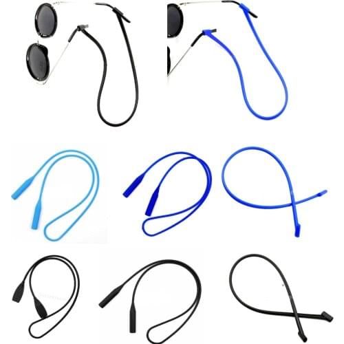2 Pieces Silicone Eyeglasses Neck Strap Glasses Sunglasses Cord