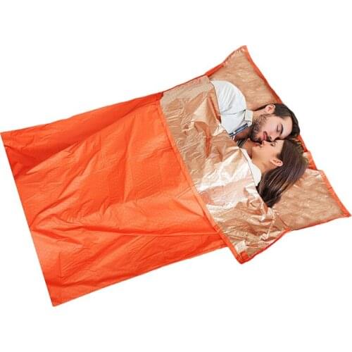 Ultralight Survival Emergency Sleeping Bag Camping First Aid Sleeping Bags Double Warming Sleeping Bag Watrproof Emergency bag