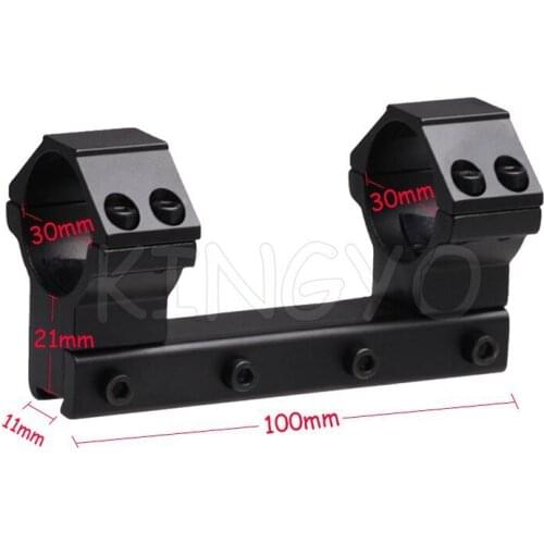 30MM MOUNT 11mm Weaver Rail For Rifle Scope See-Through Mount 100mm length free shipping