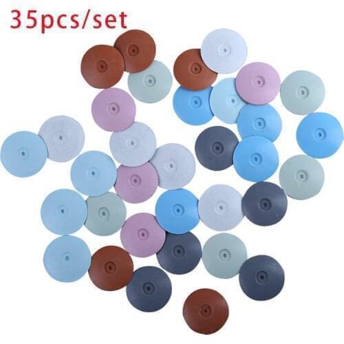 35pcs Dental Mixing Silicone Polishing Wheel for Dental Jewelry Rotating Tool Lab Polishing Disk 22 * 3.5mm