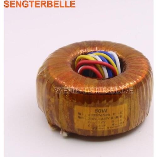 50W Pure Copper Toroidal Transformer 50VA 220V-0-220V 0-10V 0-6.3V Power Transformer For Tube Amplifier
