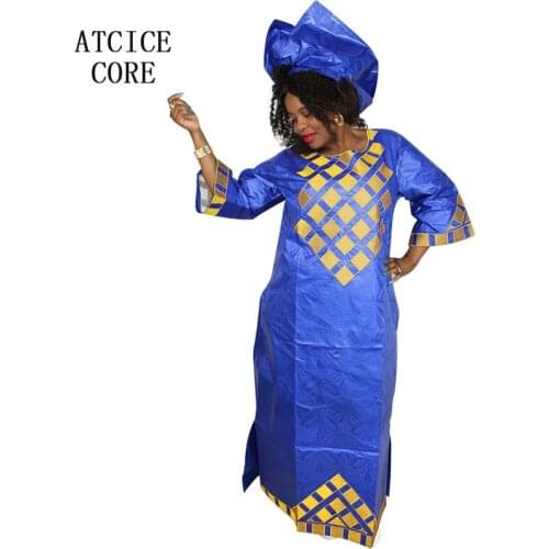 African dresses for women tradition design new african bazin riche embroidery design dress