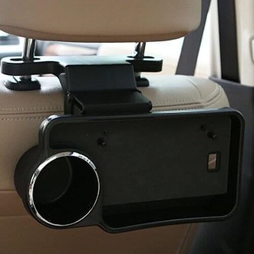 Car Water Cup Holder Practical Detachable Bottle Rack Bracket Car Seat Back Folding Drink Food Tray For Auto Car Accessories