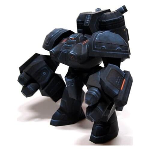 StarCraft Terran Human Dominion Military Marauder Paper Model KIT 13cm=5" Tall Puzzles Handmade Toy DIY