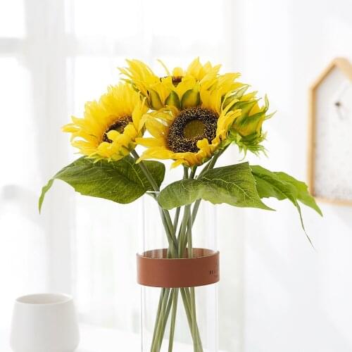 Fake Flowers Artificial Sunflower Plants Silk Flowers Fall Decorations Flores Artificiales Para Decoracion Hogar Flower Branch