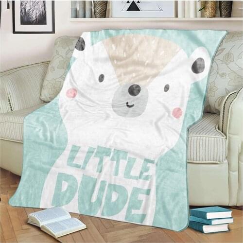 Beautiful Painting Animals Flannel Throw Blankets Double-sided Fleece Blanket