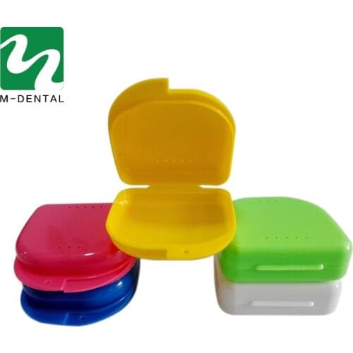 Colorful Dental Retainer Braces Mouthguard Night Grinding Guard Denture Storage Case Container Box