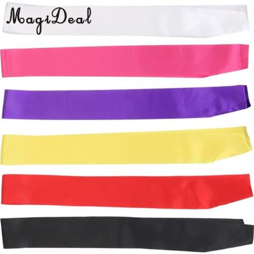 MagiDeal Blank Plain Hen Party Birthday Baby Shower Party DIY Decor Retirement Sash