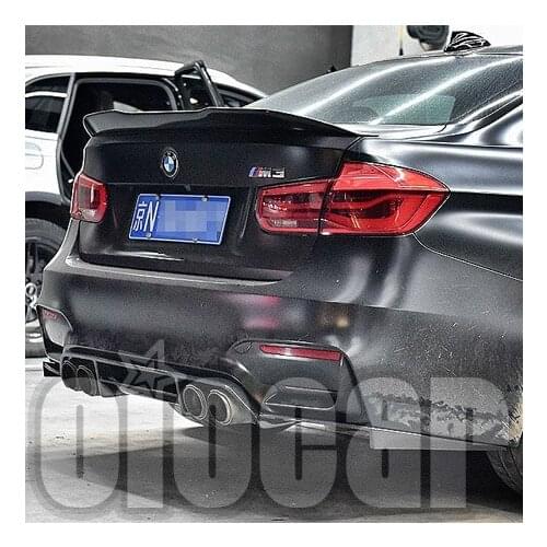 MC Style 4PCS Carbon Rear Diffuser for BMW F80 M3 F82 F83 M4