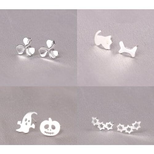 925 Sterling Silver Cute Dog Earrings For Women Casual Style Girl Earings Personality Jewelry