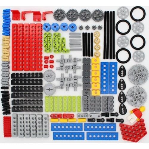 MOC Technical Parts Bricks Pin Liftarm Studless Beam Axle Connector Panel Gear Car Toy Compatible Building Blocks Toys