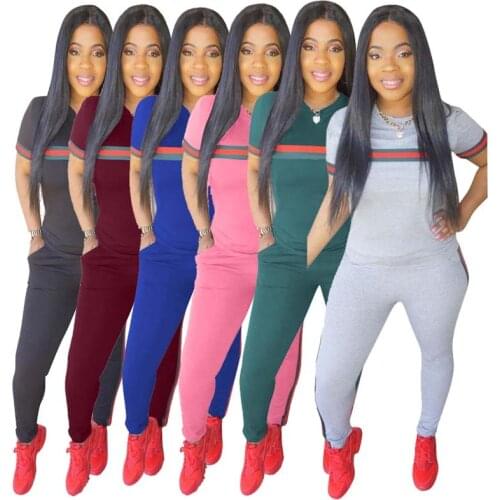 Fashion Casual Short-Sleeved Suit Sexy Womens Trousers