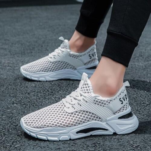 Mens Lightweight Running Shoes Summer Ultra-light Breathable Sneakers Zapatos De Mujer Walking Shoes Boys Sneakers Size 39-44