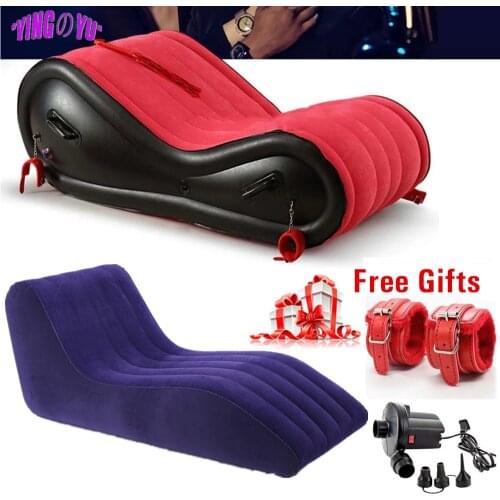 Inflatable Sex Sofa S Pad Foldable Bed Furniture Adult Game Bdsm Chair Sexual Position Wedge Pillow Cushion Sex Toys for Couples