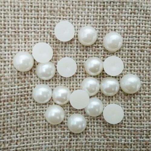 Simulated Pearls imitation Beads bridal pearl Nail Beauty Decals Manicure Phone Case Glue on Cabochon cameo jewelry Flat Back